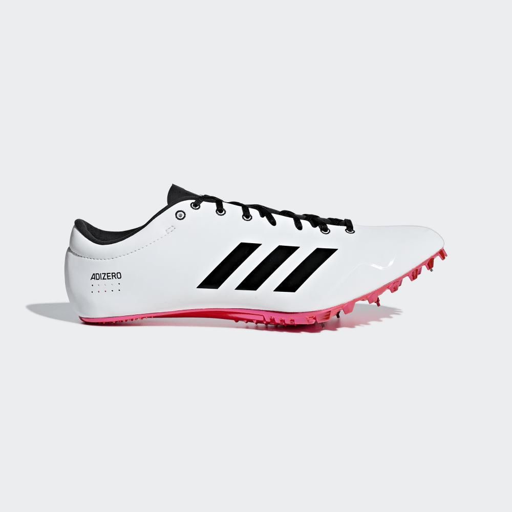 Adidas Men's Adizero Prime Sprint Track Spikes White/Black/Red Ireland B37494